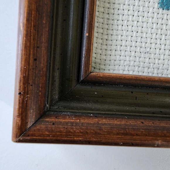 Nostalgic Designs Cross Stitch Framed Picture Cottage Cabin Sewing Machine Churn - Picture 14 of 16